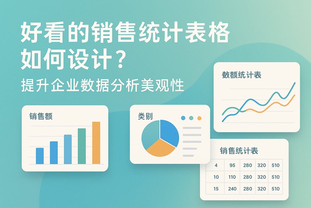 好看的销售统计表格如何设计？提升企业数据分析美观性