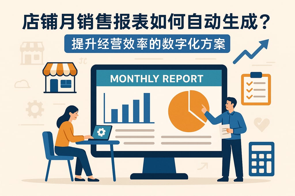 店铺月销售报表如何自动生成？提升经营效率的数字化方案