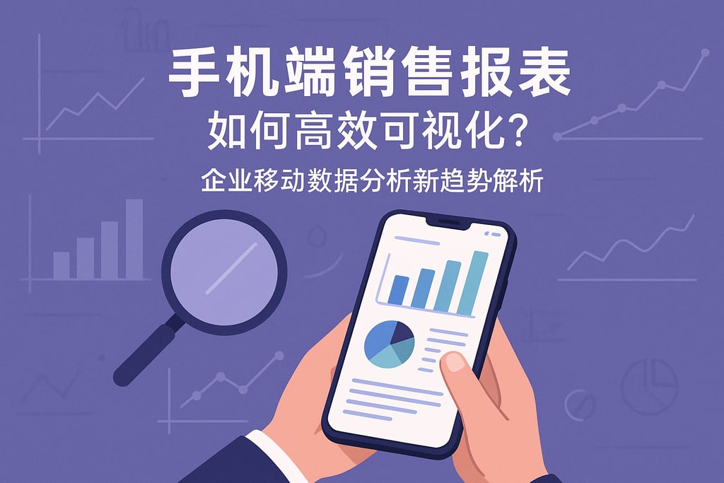 手机端销售报表如何高效可视化？企业移动数据分析新趋势解析