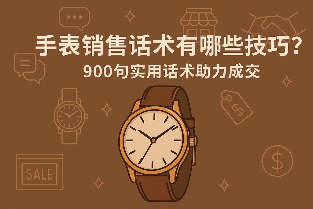 手表销售话术有哪些技巧？900句实用话术助力成交