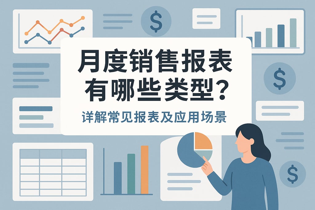 月度销售报表有哪些类型？详解常见报表及应用场景