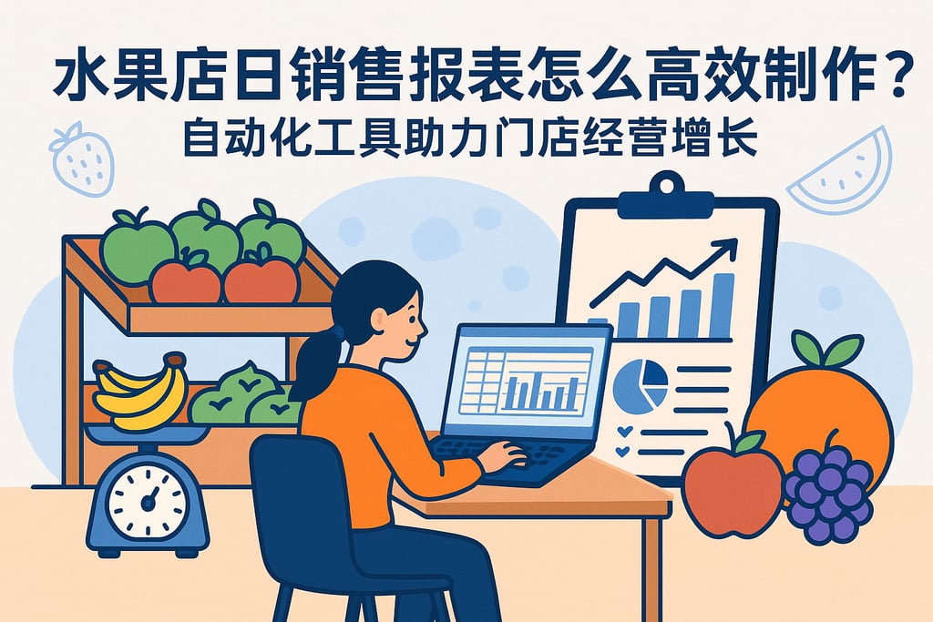水果店日销售报表怎么高效制作？自动化工具助力门店经营增长