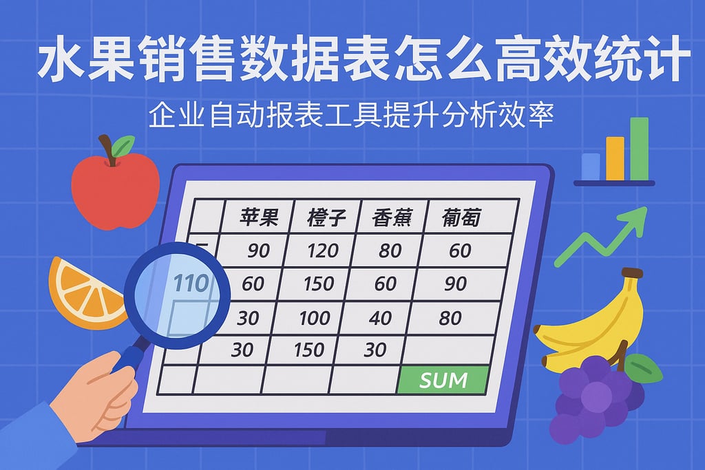 水果销售数据表怎么高效统计？企业自动报表工具提升分析效率