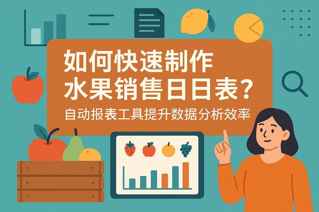 水果销售日报表怎么快速制作？自动报表工具提升数据分析效率