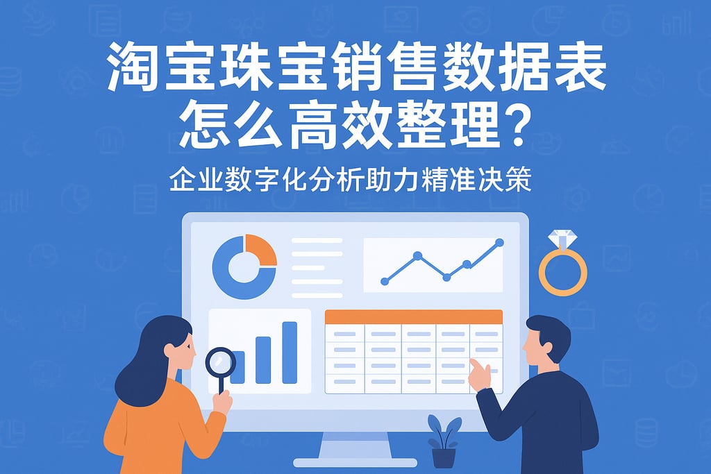 淘宝珠宝销售数据表怎么高效整理？企业数字化分析助力精准决策