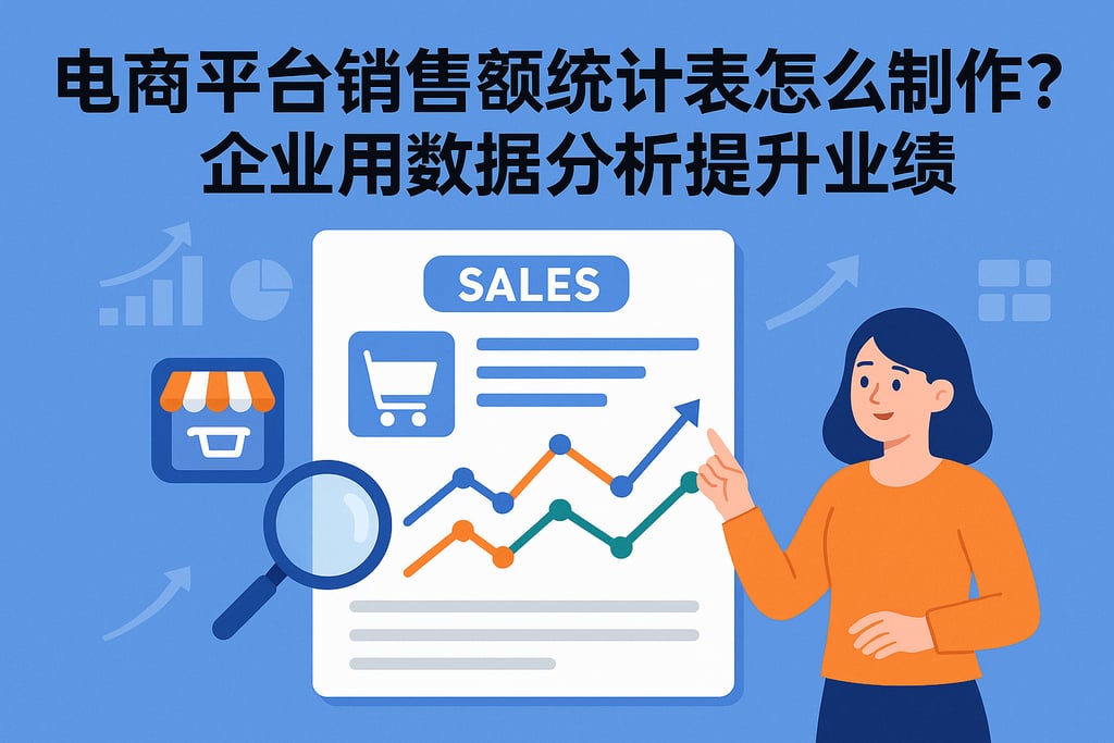 电商平台销售额统计表怎么制作？企业用数据分析提升业绩