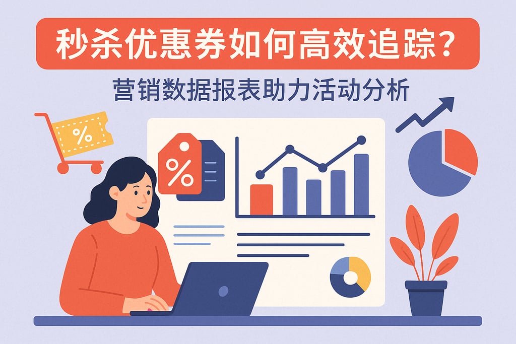秒杀优惠券如何高效追踪？营销数据报表助力活动分析