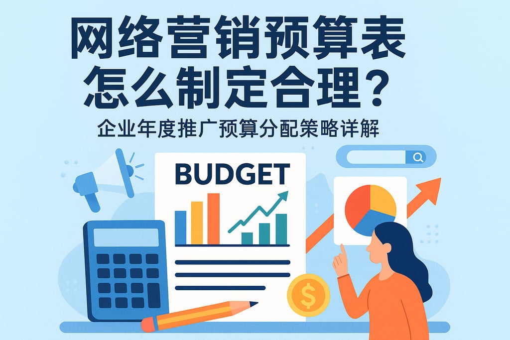 网络营销预算表怎么制定合理？企业年度推广预算分配策略详解