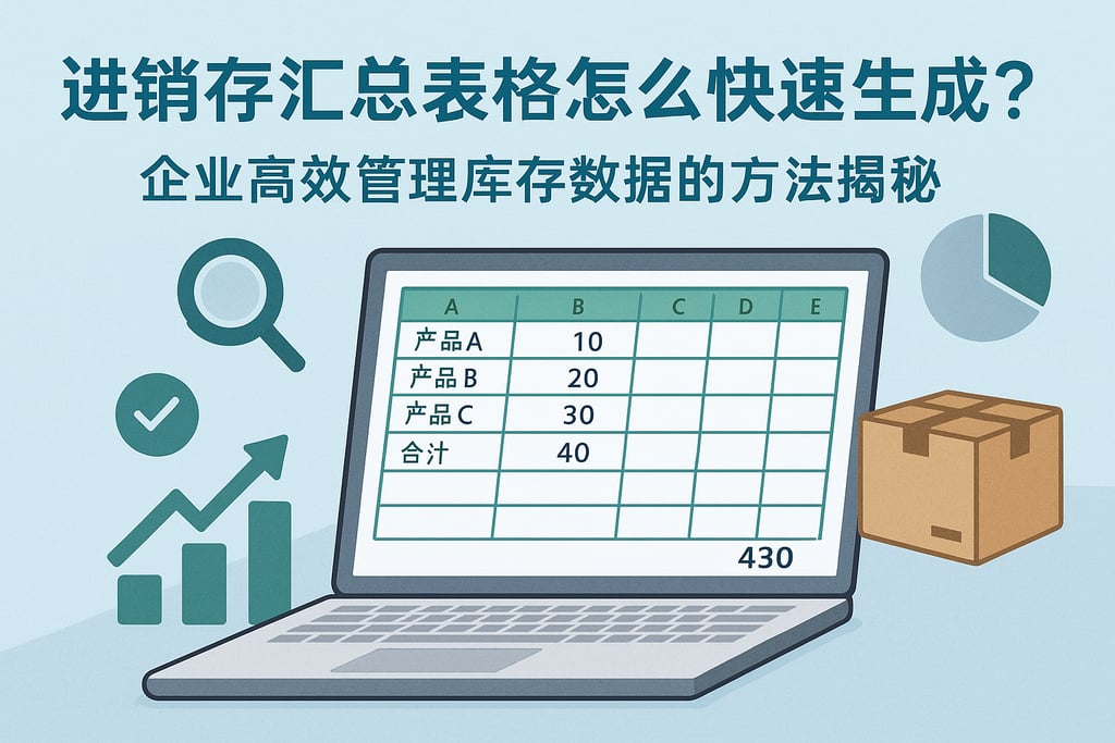 进销存汇总表格怎么快速生成？企业高效管理库存数据的方法揭秘