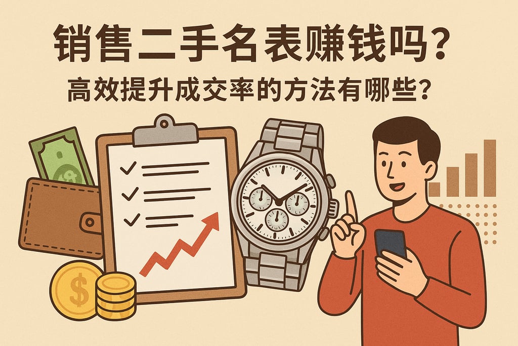 销售二手名表赚钱吗？高效提升成交率的方法有哪些？