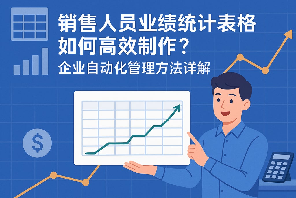 销售人员业绩统计表格如何高效制作？企业自动化管理方法详解