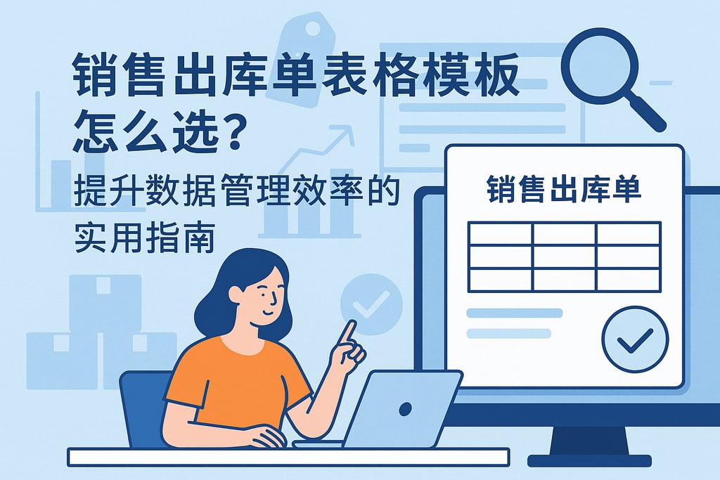 销售出库单表格模板怎么选？提升数据管理效率的实用指南
