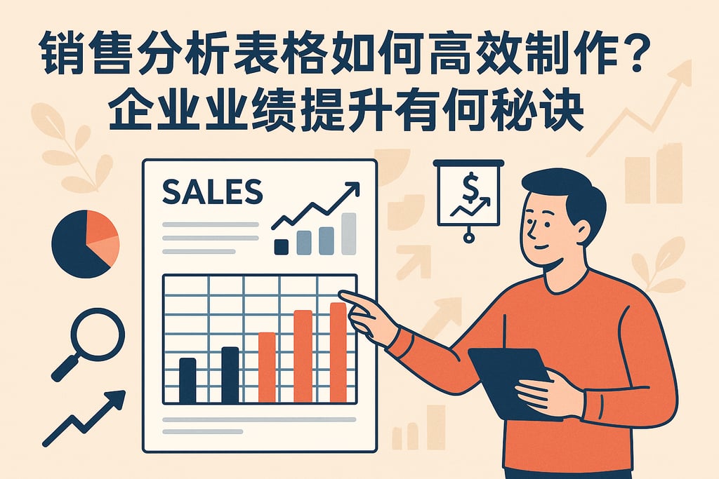 销售分析表格如何高效制作？企业业绩提升有何秘诀