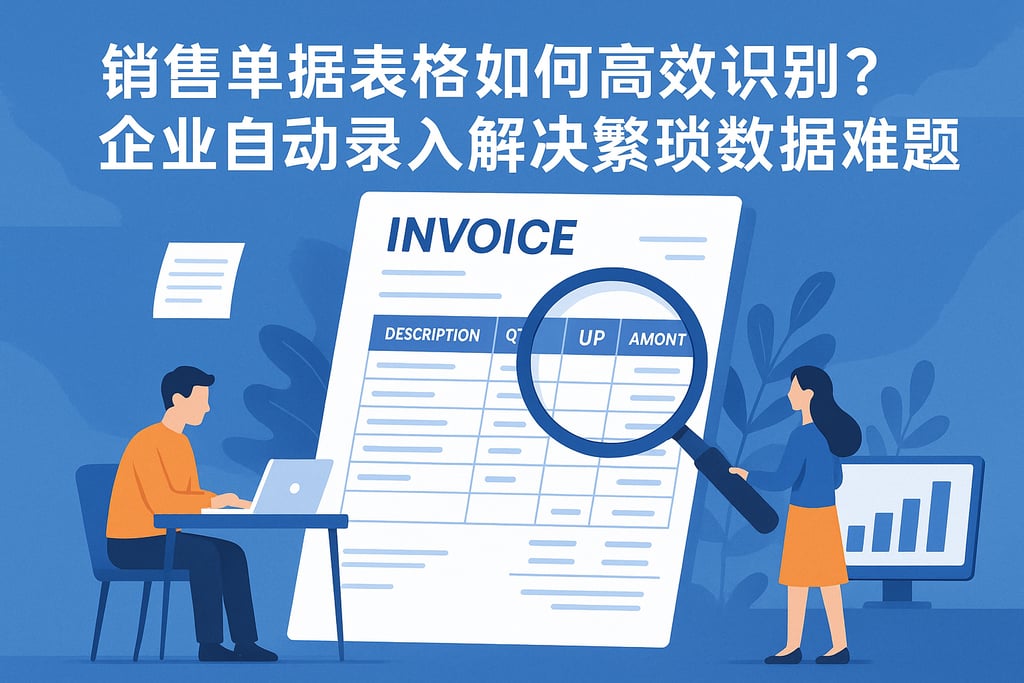 销售单据表格图片如何高效识别？企业自动录入解决繁琐数据难题