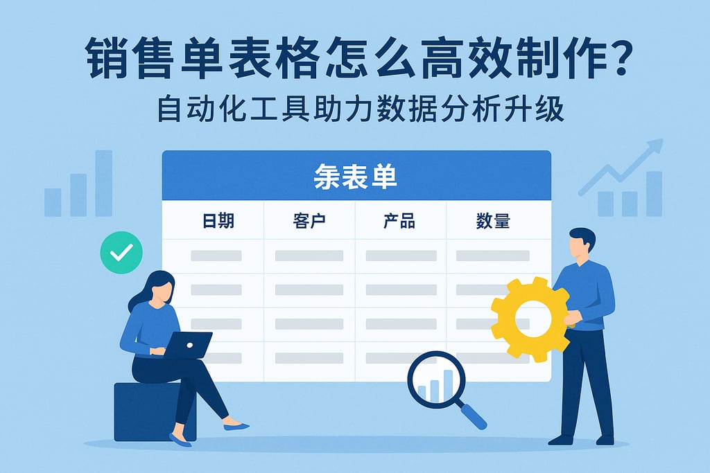 销售单表格怎么高效制作？自动化工具助力数据分析升级