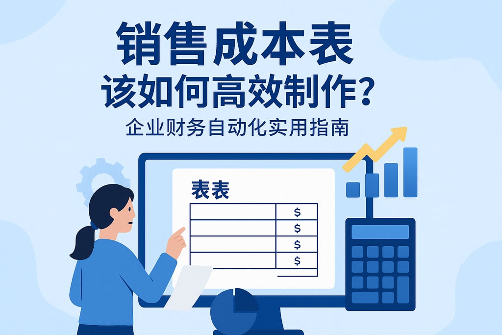 销售成本表该如何高效制作？企业财务自动化实用指南