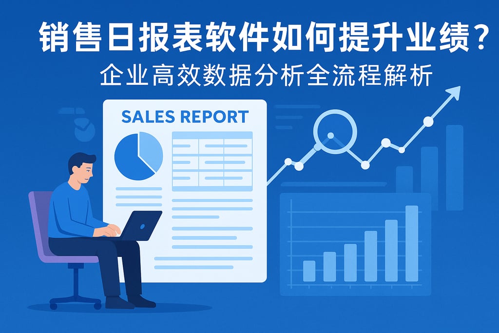 销售日报表软件如何提升业绩？企业高效数据分析全流程解析