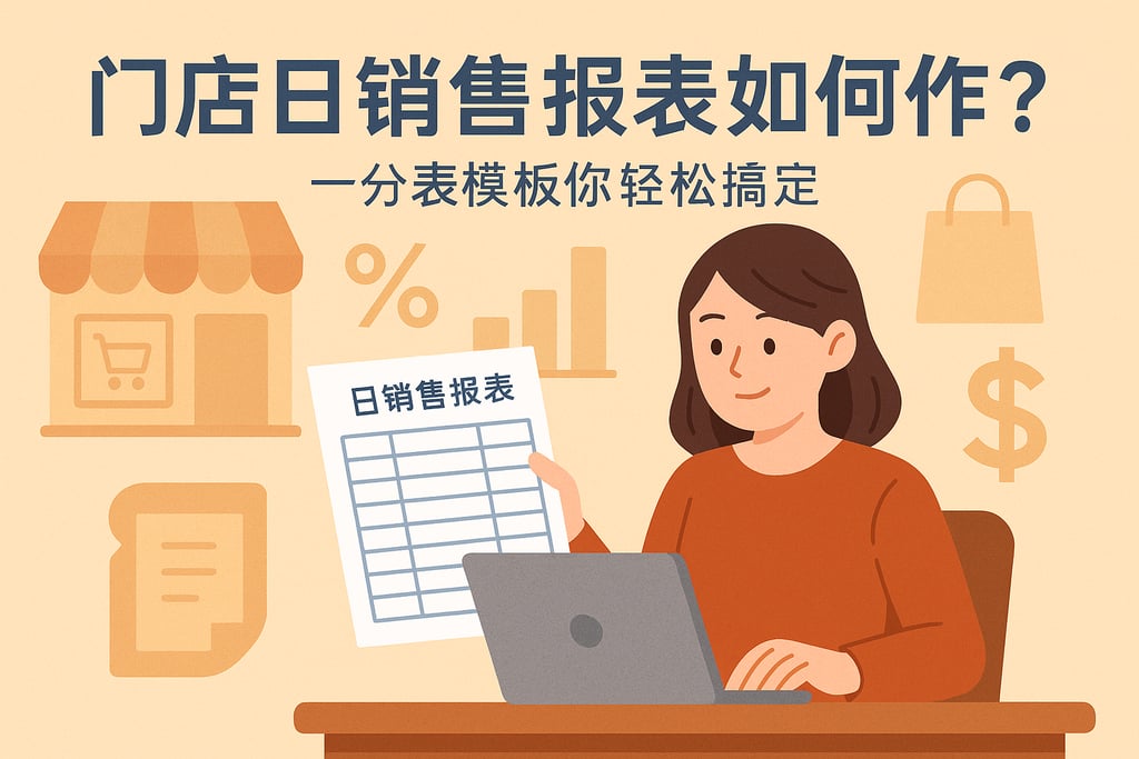 门店日销售报表该如何制作？一份表格模板带你轻松搞定