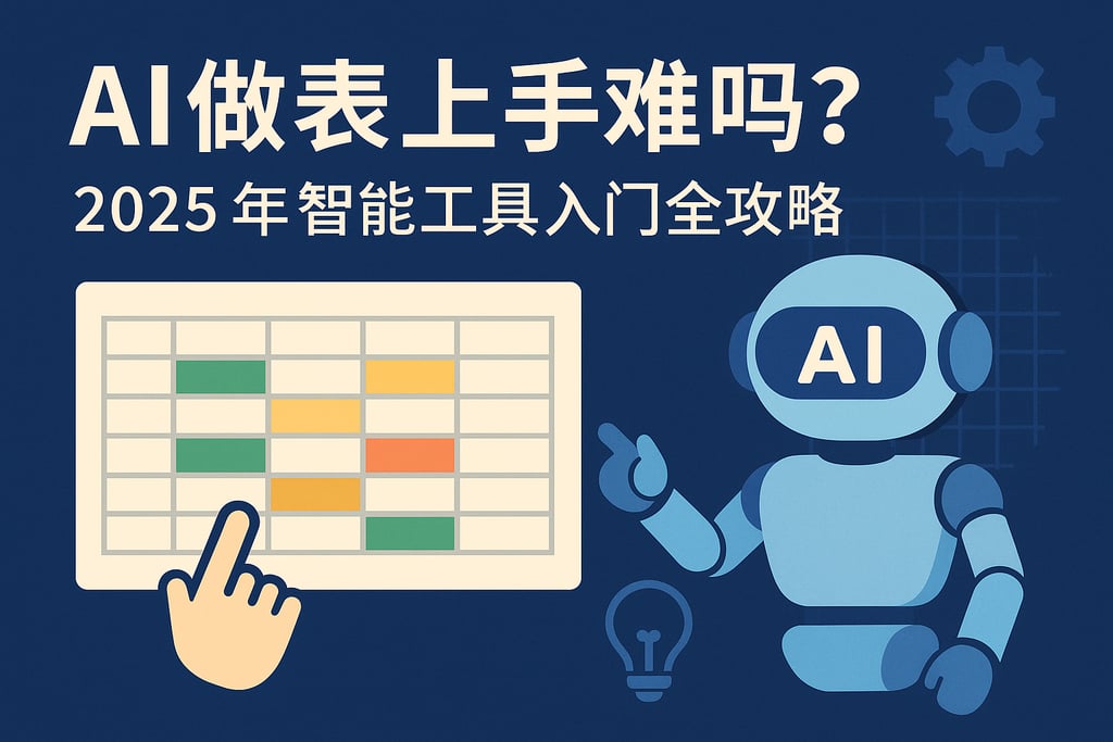 AI做表上手难吗？2025年智能工具入门全攻略