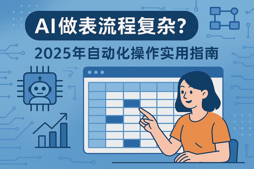 AI做表流程复杂吗？2025年自动化操作实用指南
