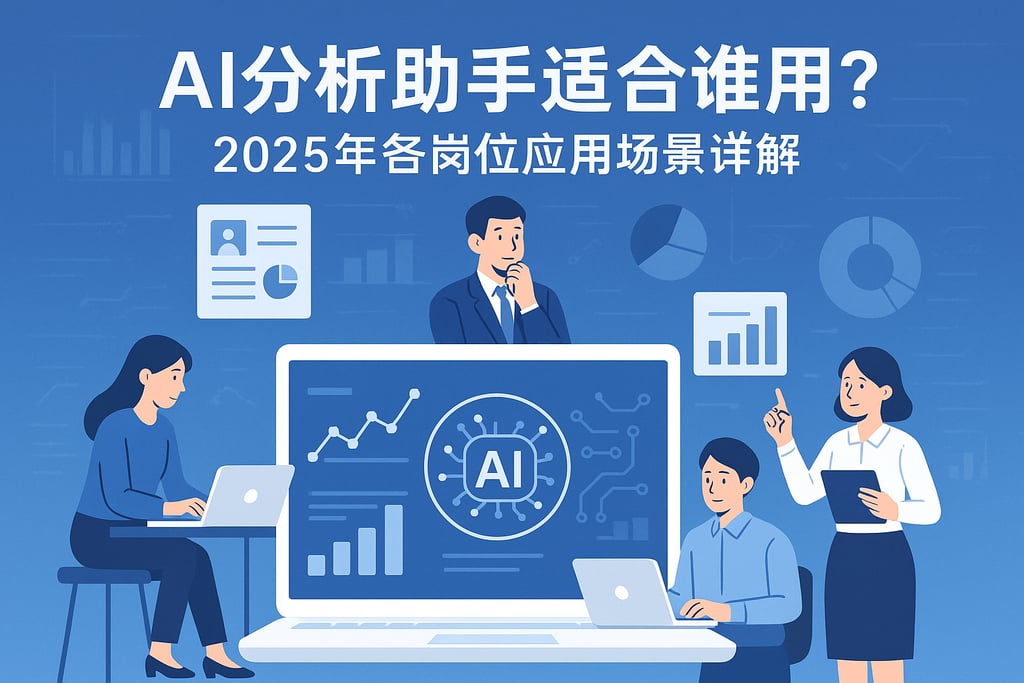 AI分析助手适合谁用？2025年各岗位应用场景详解