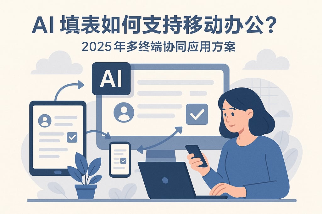 AI填表如何支持移动办公？2025年多终端协同应用方案