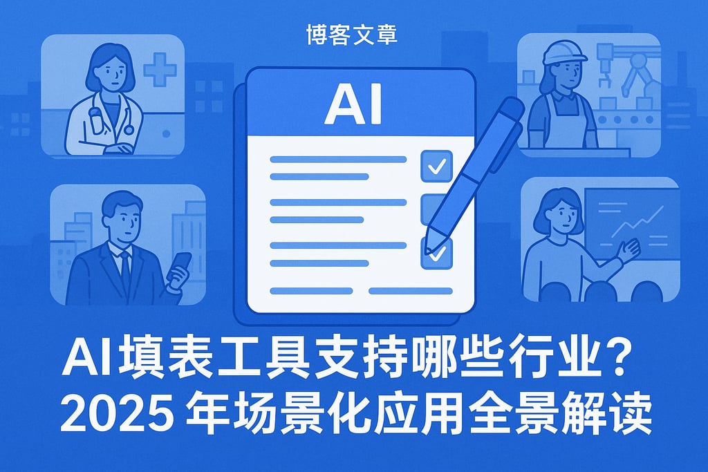 AI填表工具支持哪些行业？2025年场景化应用全景解读