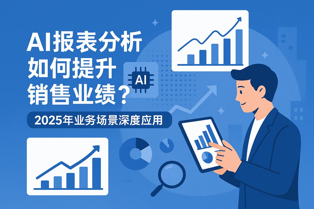 AI报表分析如何提升销售业绩？2025年业务场景深度应用