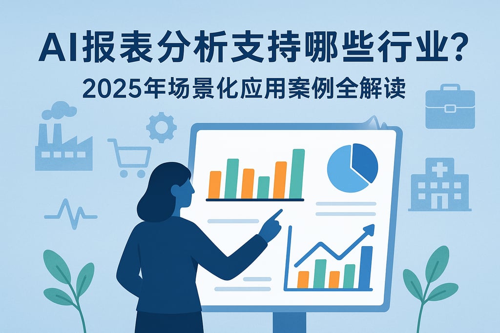 AI报表分析支持哪些行业？2025年场景化应用案例全解读