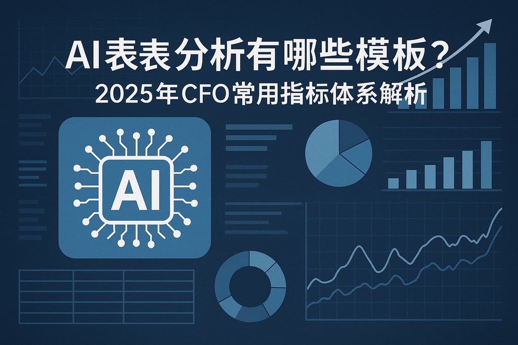AI报表分析有哪些模板？2025年CFO常用指标体系解析