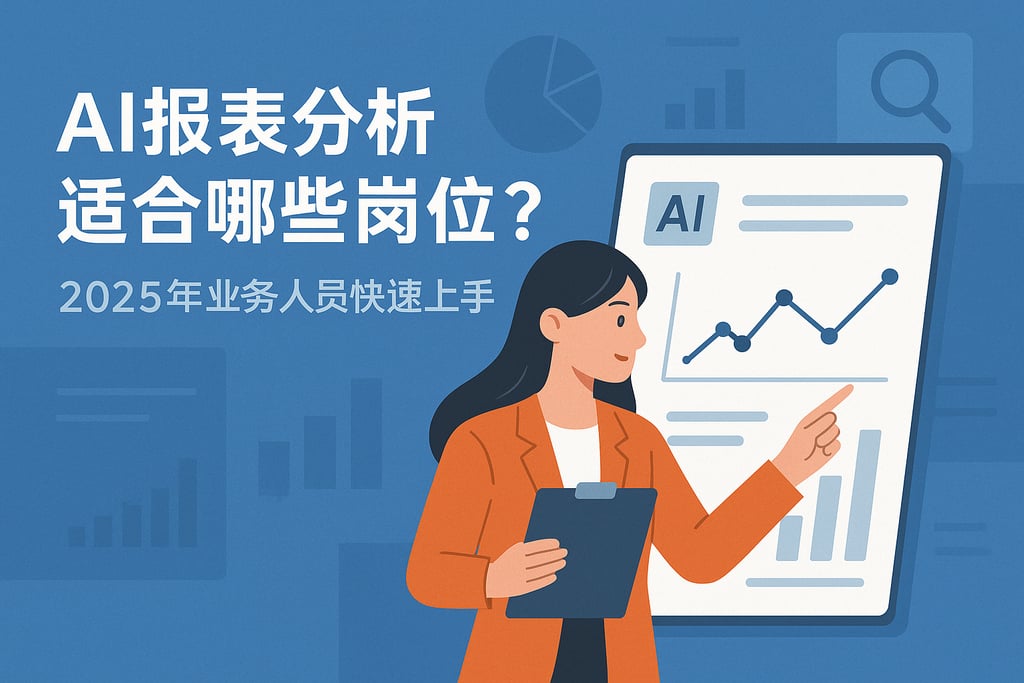 AI报表分析适合哪些岗位？2025年业务人员快速上手