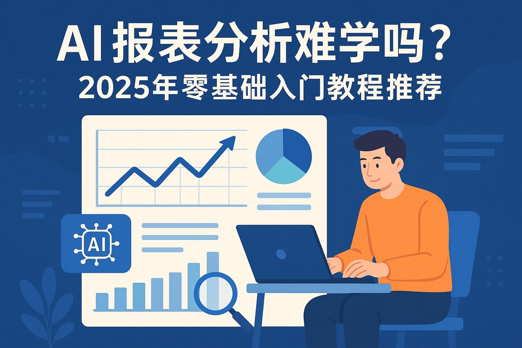 AI报表分析难学吗？2025年零基础入门教程推荐
