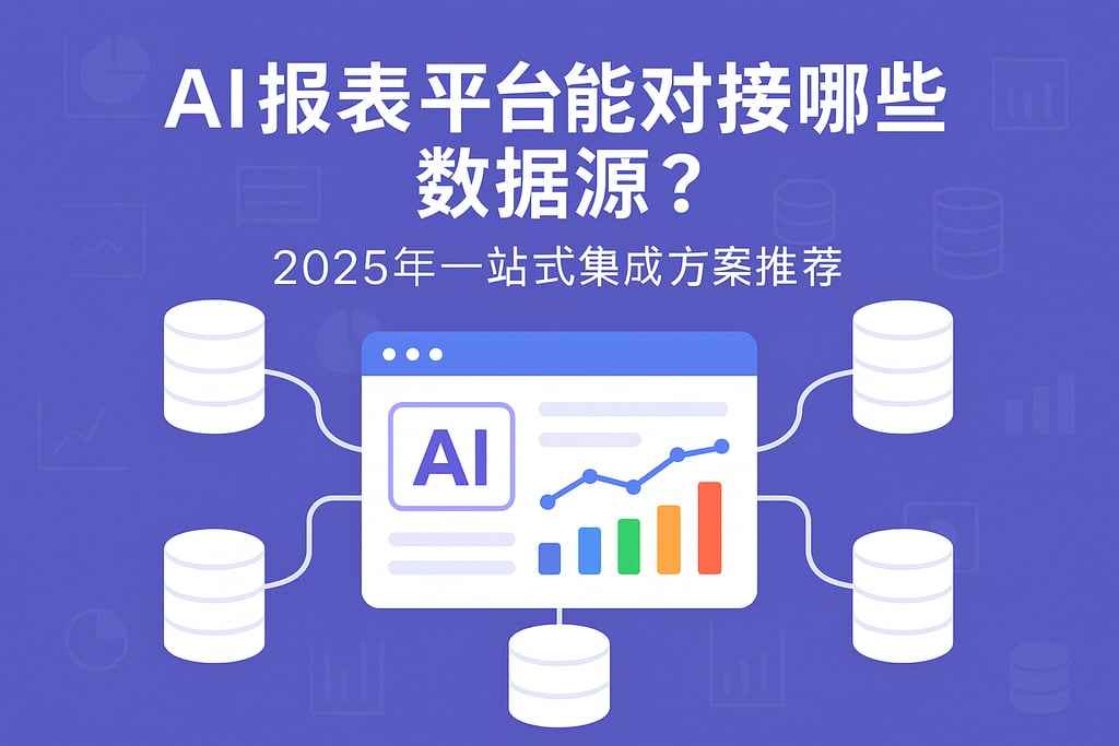 AI报表平台能对接哪些数据源？2025年一站式集成方案推荐