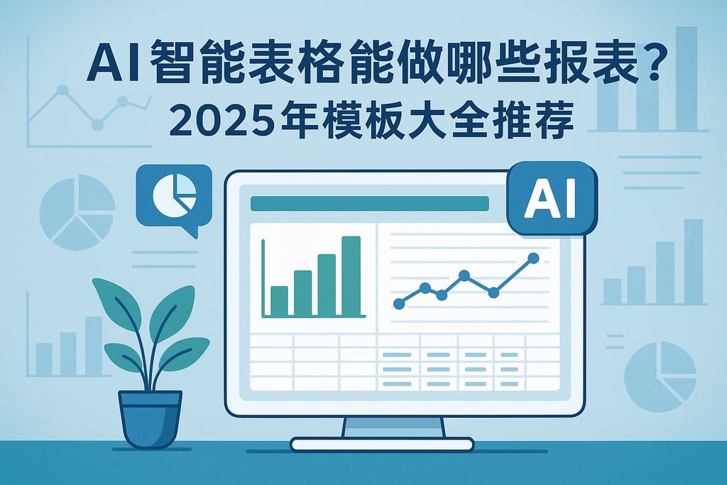 AI智能表格能做哪些报表？2025年模板大全推荐