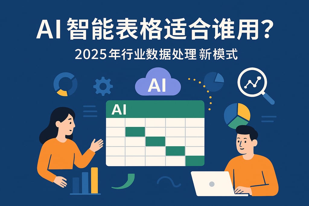 AI智能表格适合谁用？2025年行业数据处理新模式
