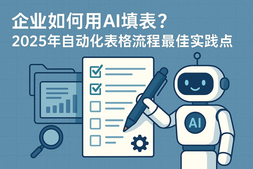 企业如何用AI填表？2025年自动化表格流程最佳实践盘点