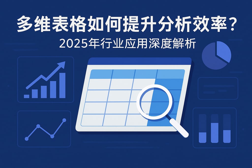 多维表格如何提升分析效率？2025年行业应用深度解析