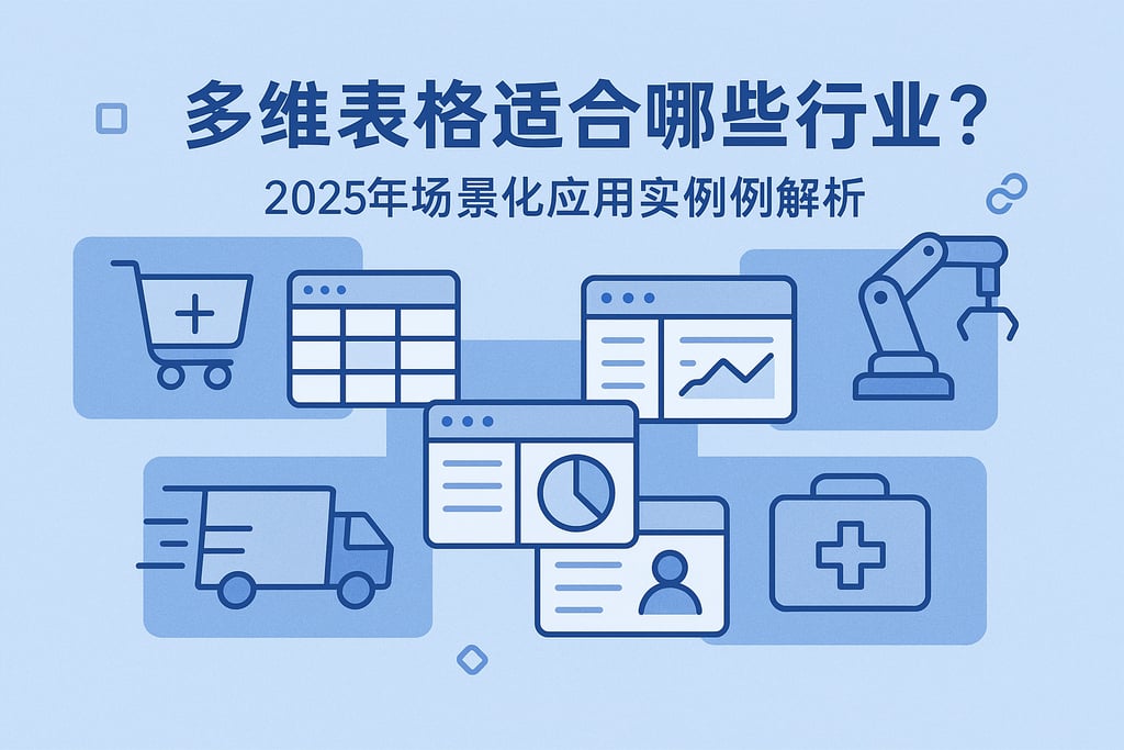 多维表格适合哪些行业？2025年场景化应用实例解析