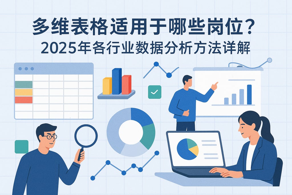 多维表格适用于哪些岗位？2025年各行业数据分析方法详解