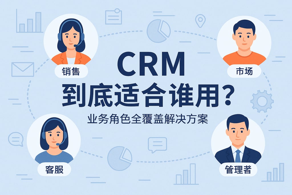 CRM到底适合谁用？业务角色全覆盖解决方案
