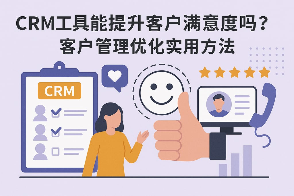 CRM工具能提升客户满意度吗？客户管理优化实用方法
