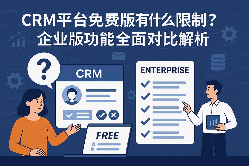 CRM平台免费版有什么限制？企业版功能全面对比解析