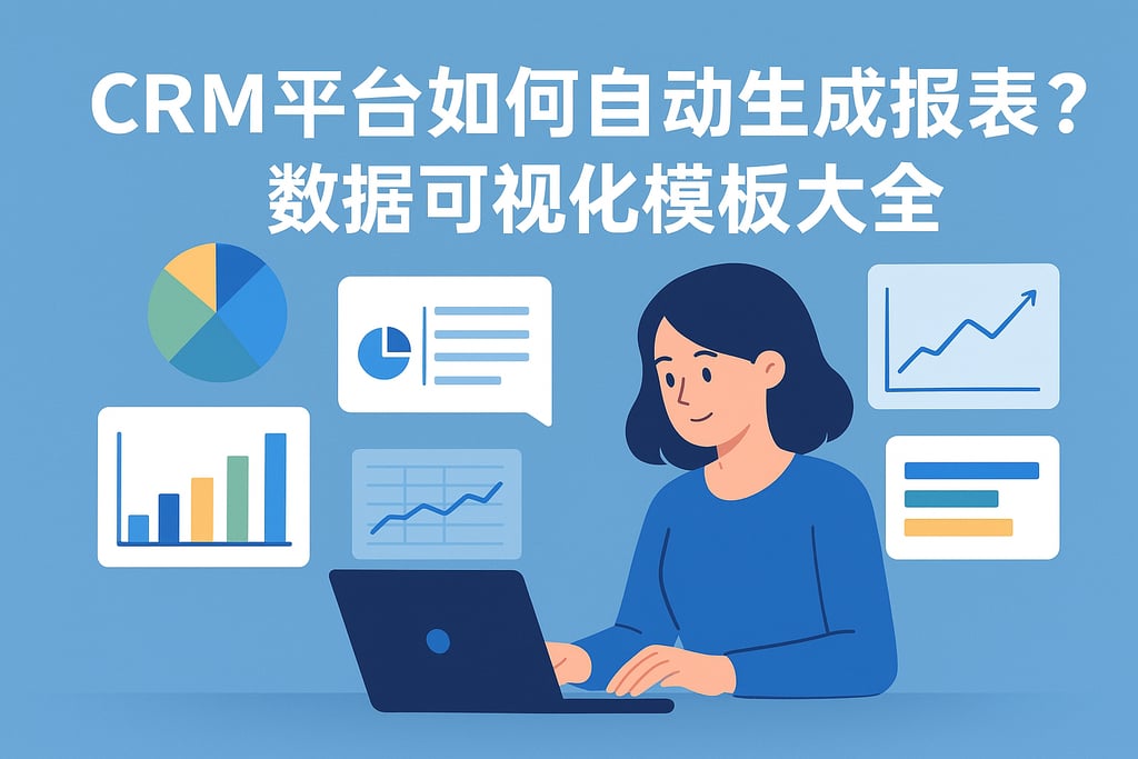 CRM平台如何自动生成报表？数据可视化模板大全