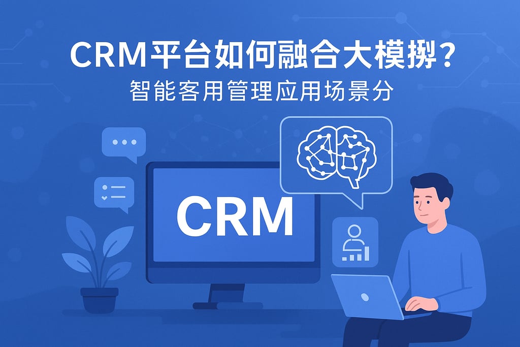 CRM平台如何融合大模型？智能客户管理应用场景分享