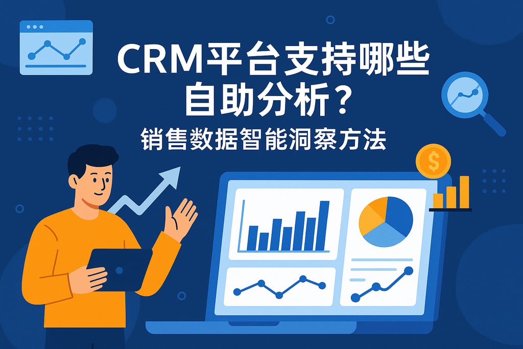CRM平台支持哪些自助分析？销售数据智能洞察方法