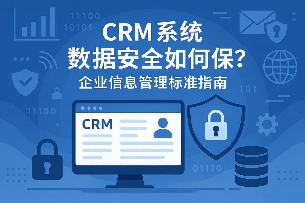 CRM系统数据安全如何保障？企业信息管理标准指南