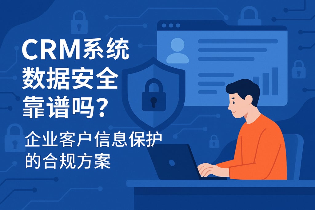 CRM系统数据安全靠谱吗？企业客户信息保护的合规方案