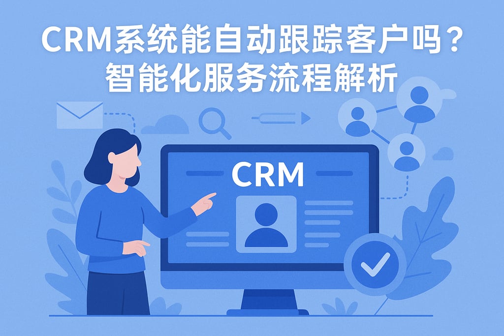 CRM系统能自动跟踪客户吗？智能化服务流程解析