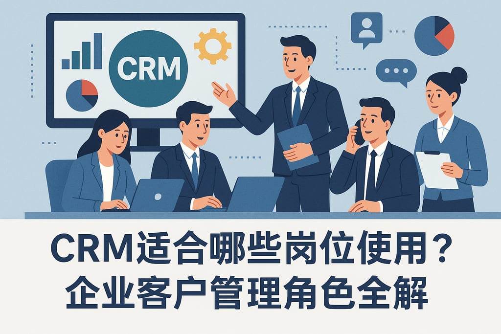 CRM适合哪些岗位使用？企业客户管理角色全解
