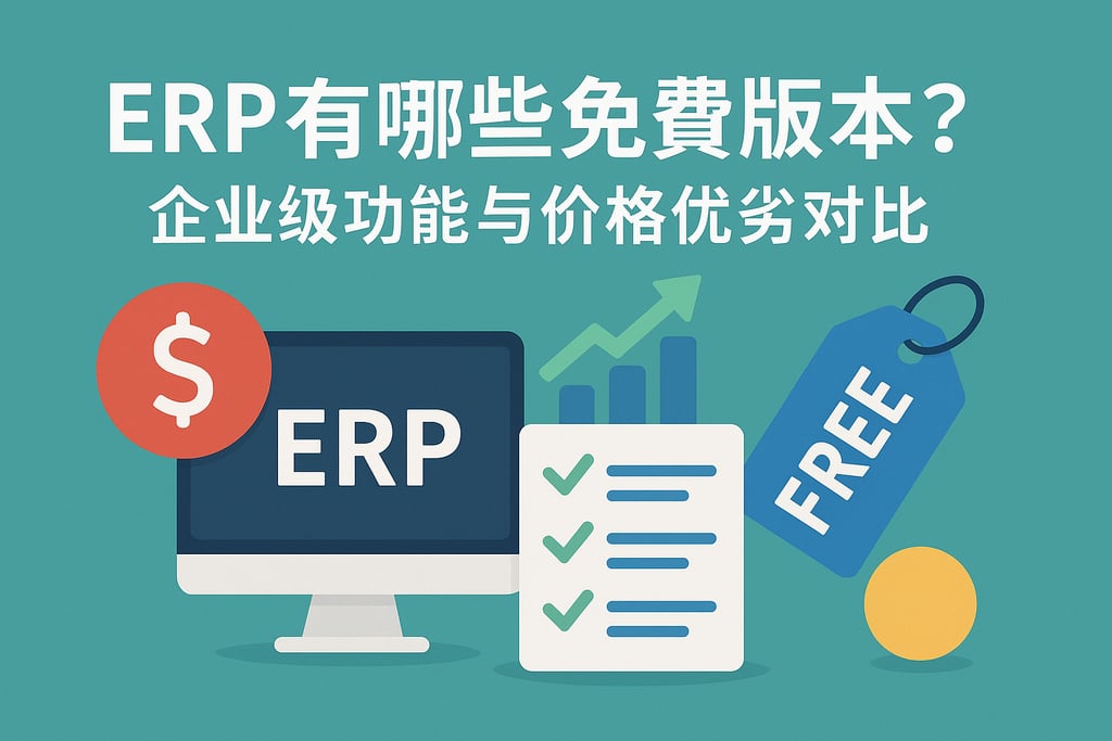 ERP有哪些免费版本？企业级功能与价格优劣对比